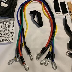 46 inch resistance bands and accessories (See photos).  Unisex